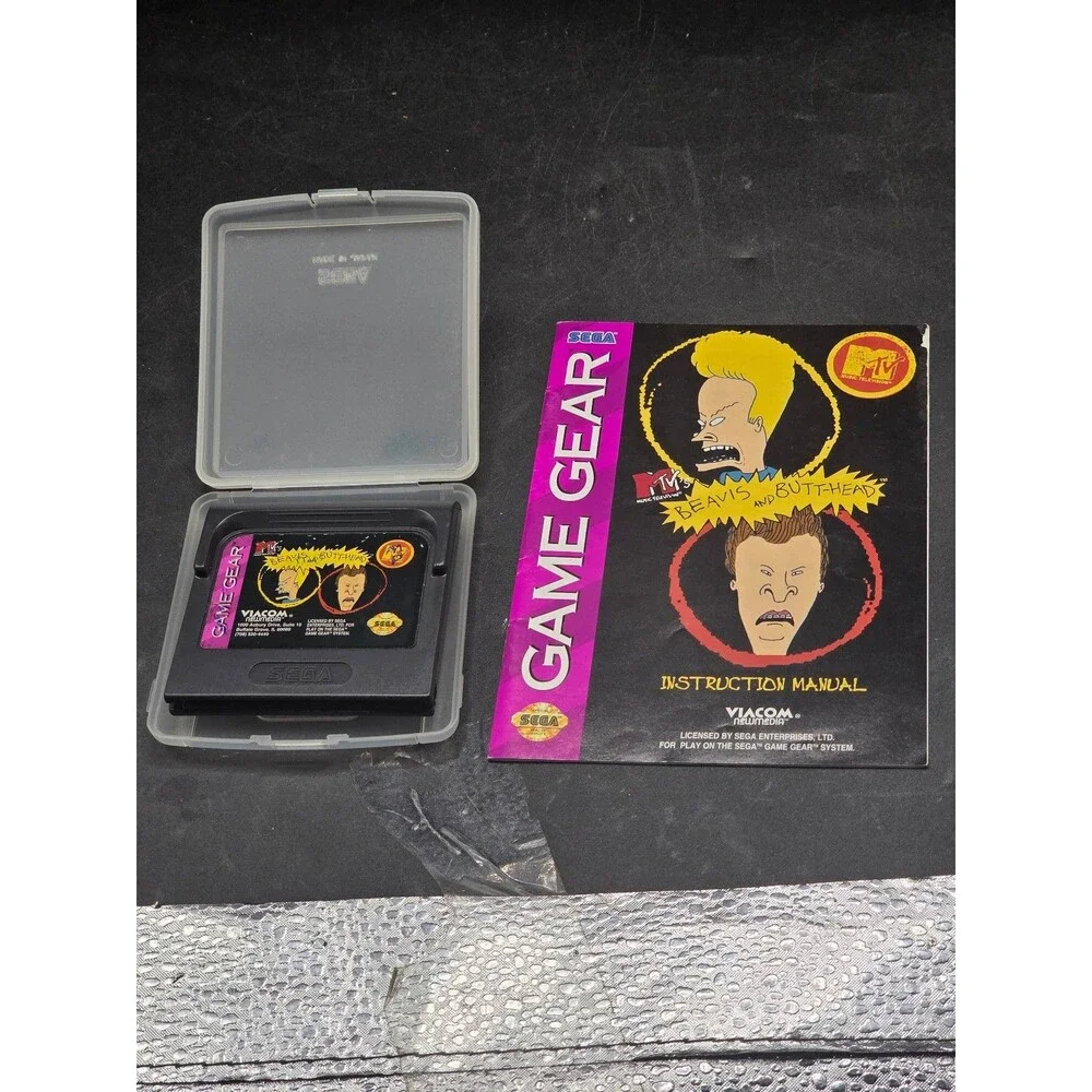 MTV Beavis and Butt-Head Sega Game Gear 1994 w/ Manual & SEGA Case Rare
